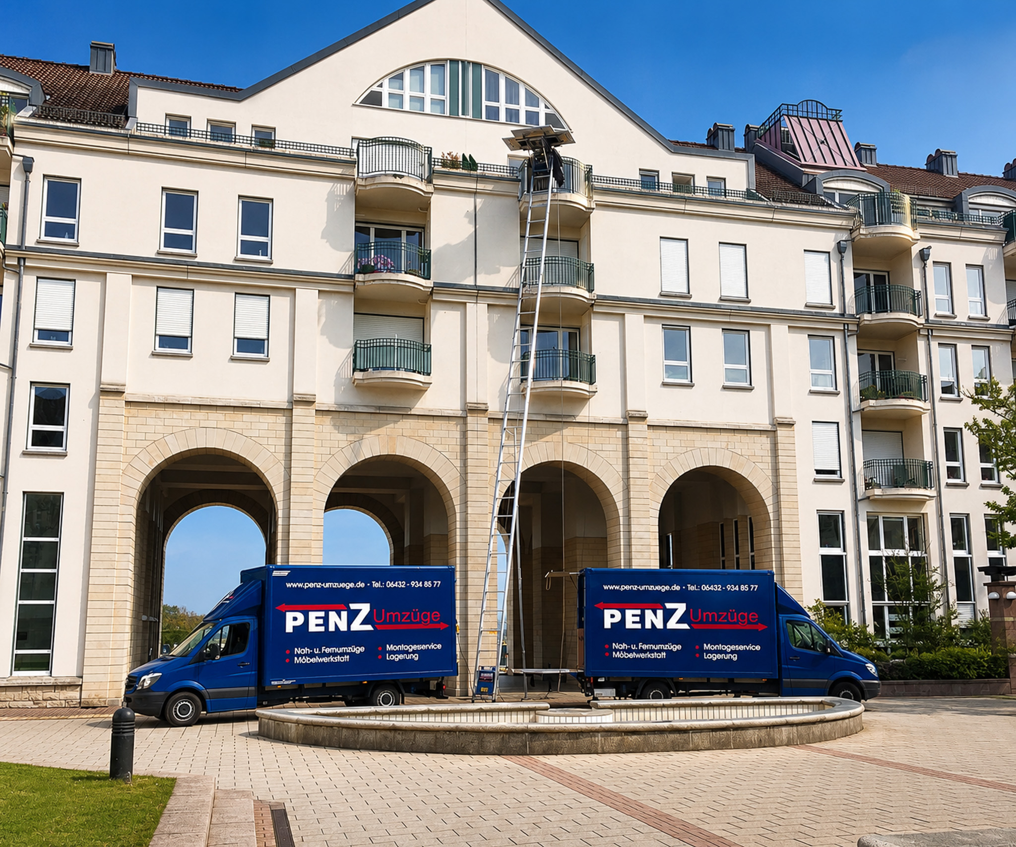 Penz Umzüge – Möbelaufzug und Fahrzeuge im Einsatz